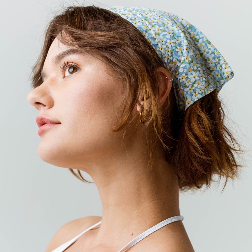 NWT Tilly’s FULL TILT Sheer Bandana Scarf Ditsy Floral Headscarf